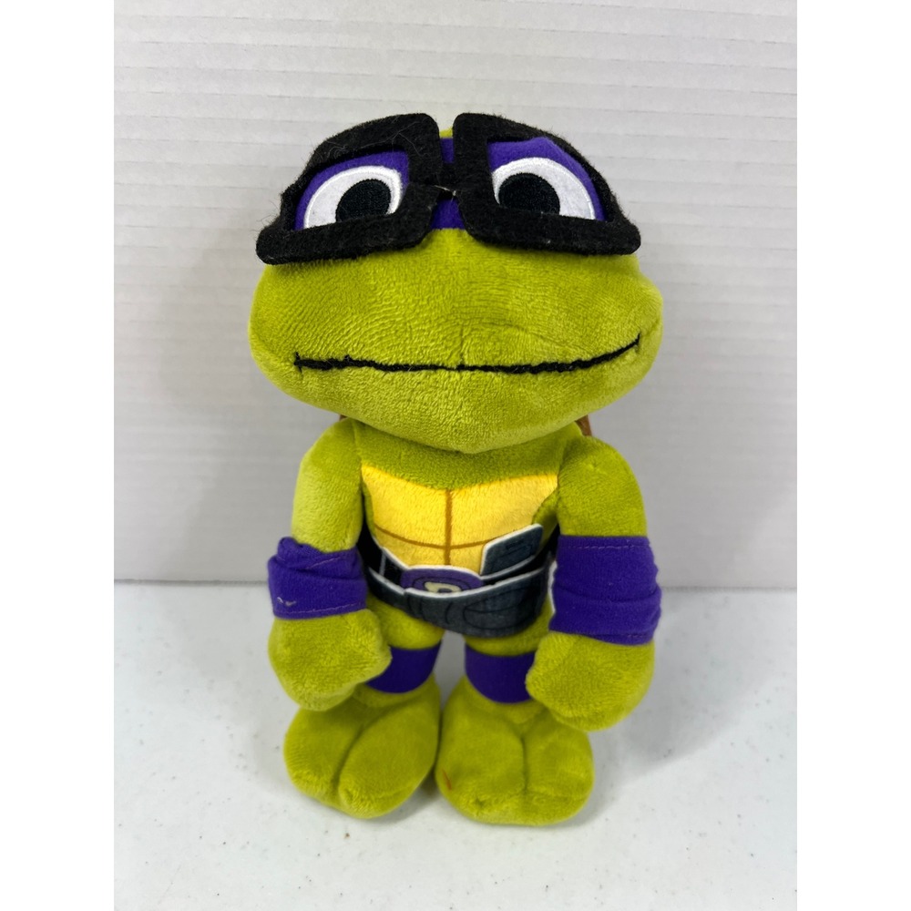TMNT Mutant Mayhem Donatello Plush 8 Inch Stuffed Animal Purple Mask Donnie